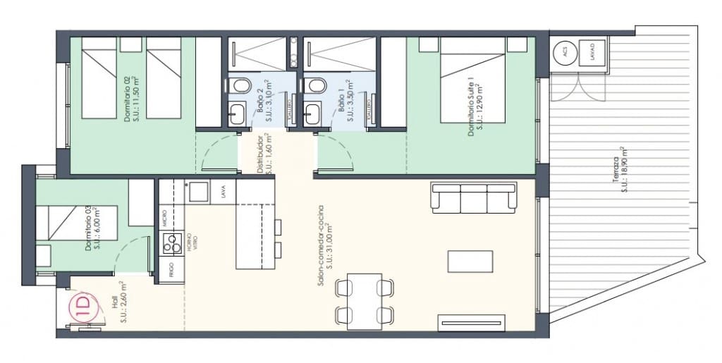 3 bedroom Apartment for sale in Benijofar with pool - € 339,000 (Ref: 8185260)
