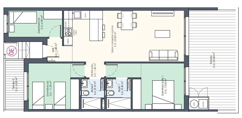 3 bedroom Apartment for sale in Benijofar with pool - € 328,000 (Ref: 8185261)