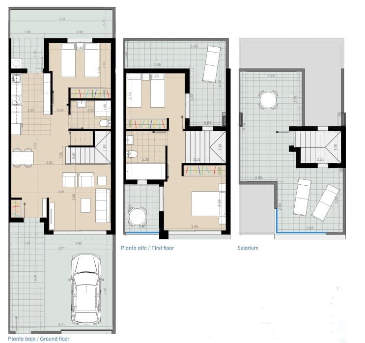 3 sypialnia Dom na sprzedaż w Torre de la Horadada z basenem - 429 900 € (Ref: 8295988)