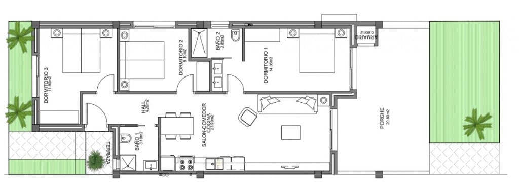 3 bedroom Apartment for sale in El Raso with pool - € 248,000 (Ref: 8369988)