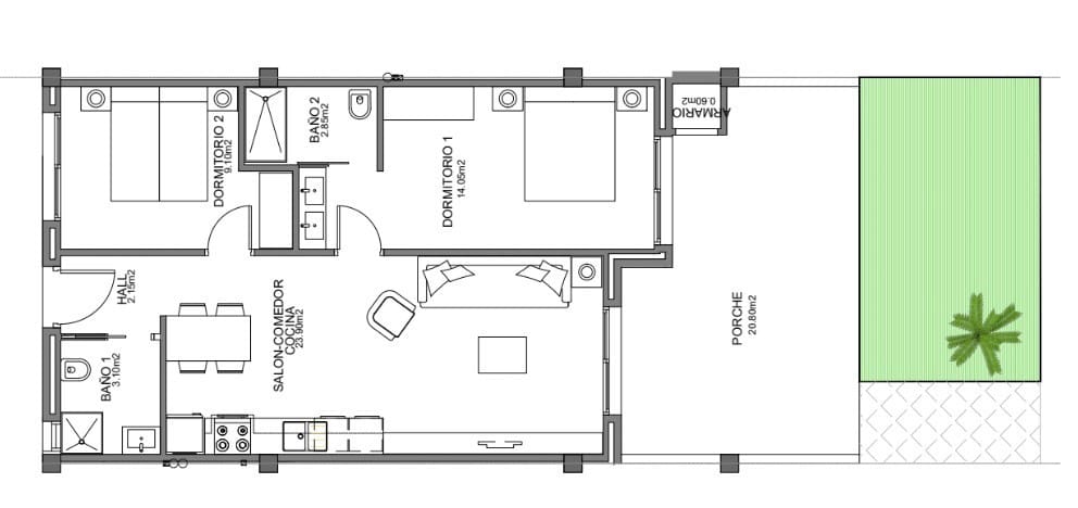 2 slaapkamer Appartement te koop in El Raso met zwembad - € 225.000 (Ref: 8369989)