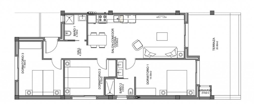 3 soverom Leilighet til salgs i El Raso med svømmebasseng - € 235 000 (Ref: 8369990)