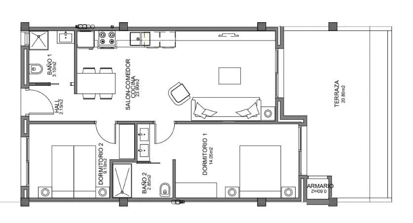 2 bedroom Apartment for sale in El Raso with pool - € 222,000 (Ref: 8369991)