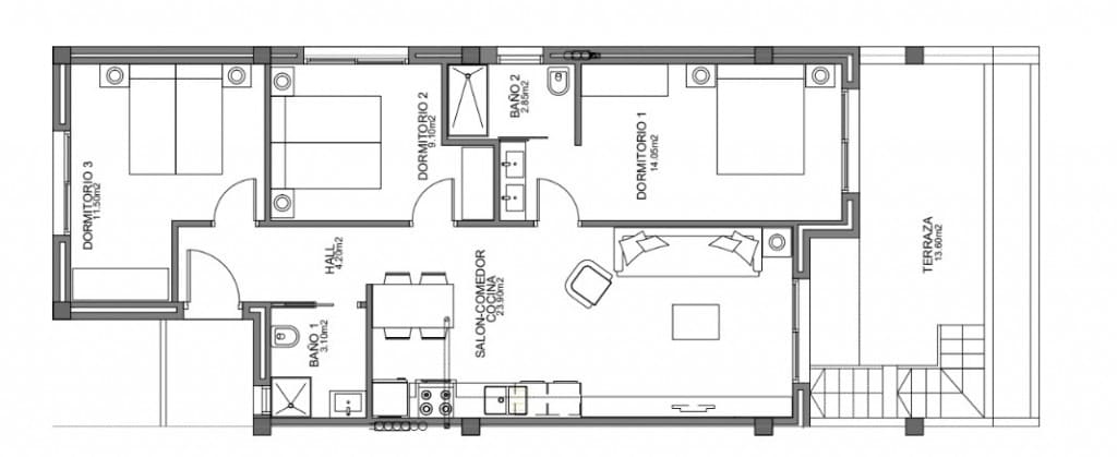 3 soveværelse Penthouse til salg i El Raso med swimmingpool - € 251.000 (Ref: 8369992)