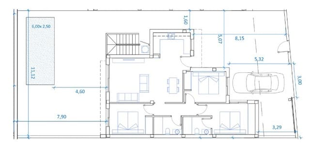 3 bedroom Villa for sale in La Marina, Elche / Elx with pool - € 392,000 (Ref: 8410330)
