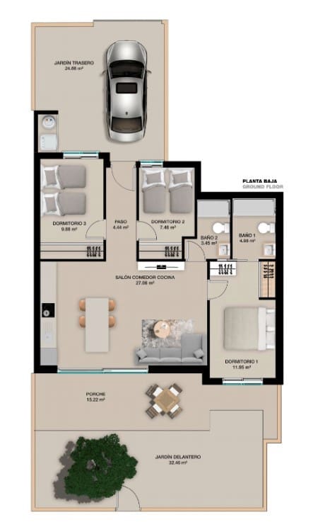 3 slaapkamer Appartement te koop in Torre de la Horadada met zwembad - € 380.000 (Ref: 8431057)