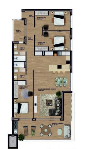 3 bedroom Apartment for sale in Monforte del Cid with pool - € 340,000 (Ref: 8452826)