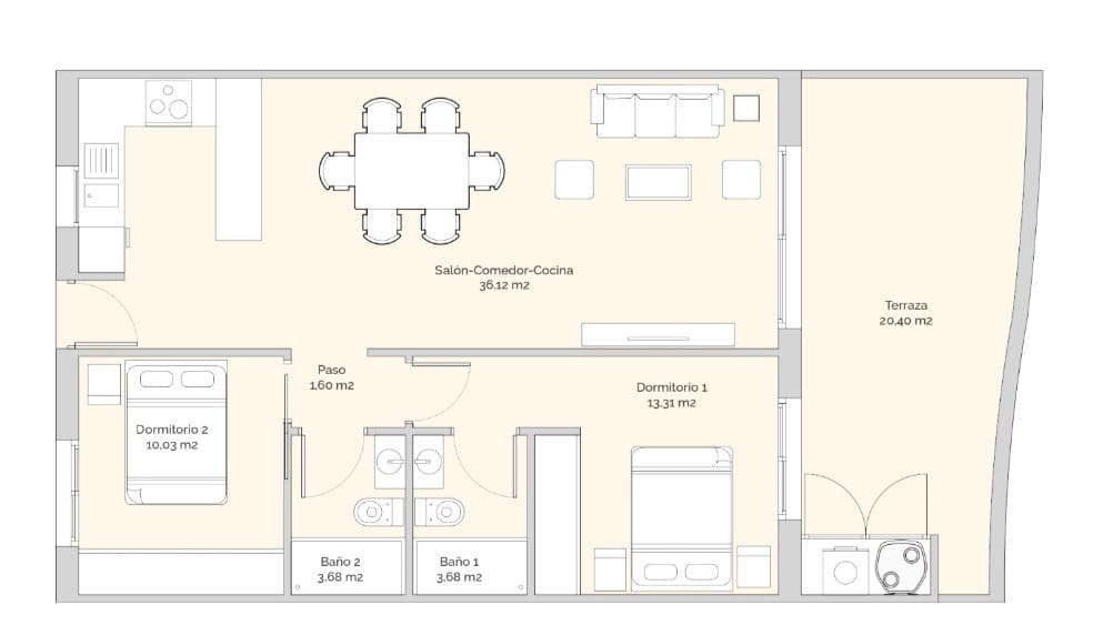 2 soveværelse Lejlighed til salg i Finestrat med swimmingpool - € 309.900 (Ref: 8461068)