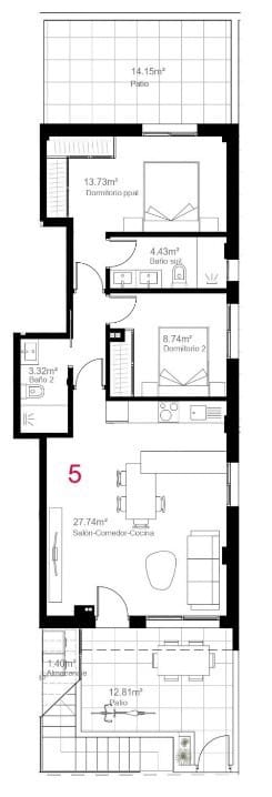 2 bedroom Apartment for sale in Pilar de la Horadada with pool - € 259,900 (Ref: 8537255)