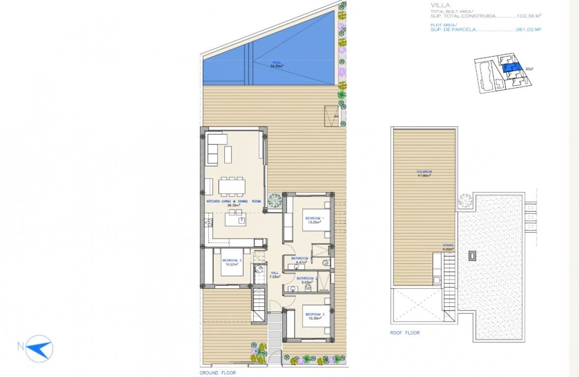 3 soverom Villa til salgs i Los Alcazares med svømmebasseng - € 617 900 (Ref: 8560447)