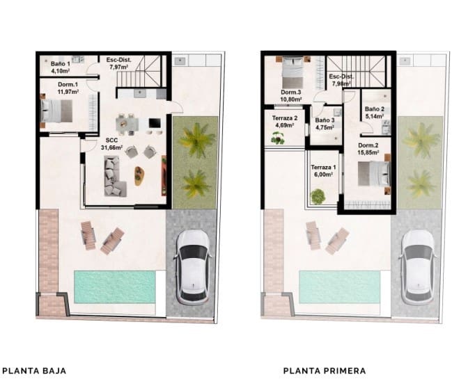 3 bedroom Villa for sale in Benijofar with pool - € 455,000 (Ref: 8575324)