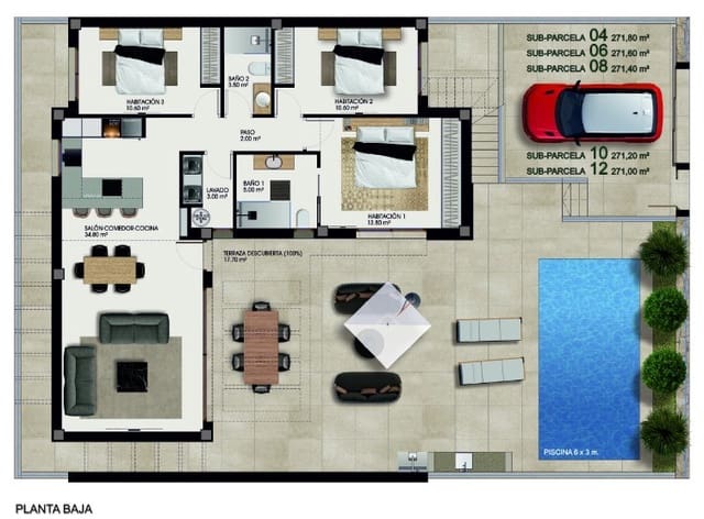 3 Zimmer Villa zu verkaufen in Rojales mit Pool - 480.000 € (Ref: 8598693)