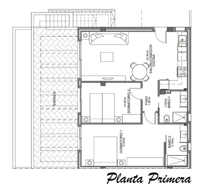 2 chambre Penthouse à vendre à Algorfa avec piscine - 295 000 € (Ref: 8660713)