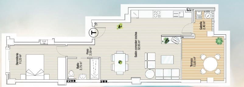 1 Zimmer Apartment zu verkaufen in La Manga del Mar Menor mit Pool - 206.000 € (Ref: 8668697)