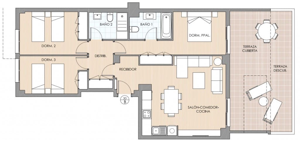3 soveværelse Lejlighed til salg i Aguilas med swimmingpool - € 272.000 (Ref: 8668998)