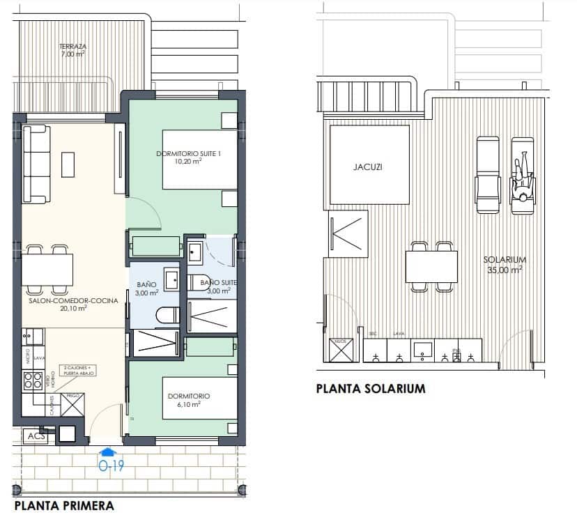 2 quarto Penthouse para venda em Torre de la Horadada com piscina - 339 000 € (Ref: 8698749)