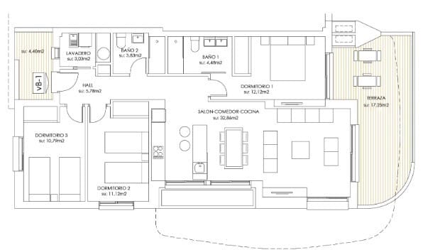 3 bedroom Apartment for sale in Orihuela Costa with pool - € 419,000 (Ref: 8700662)