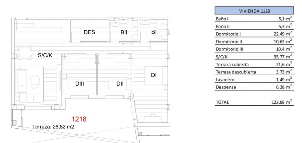 3 soveværelse Lejlighed til salg i San Miguel de Salinas med swimmingpool - € 289.900 (Ref: 8723005)