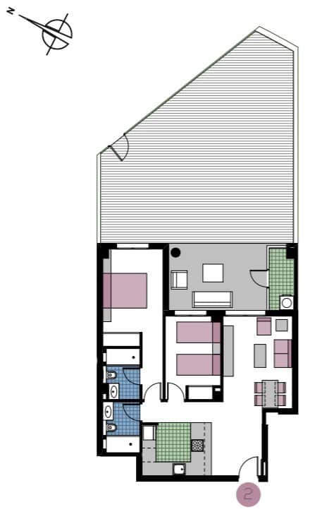 2 slaapkamer Appartement te koop in Mil Palmeras met zwembad - € 309.000 (Ref: 8736095)