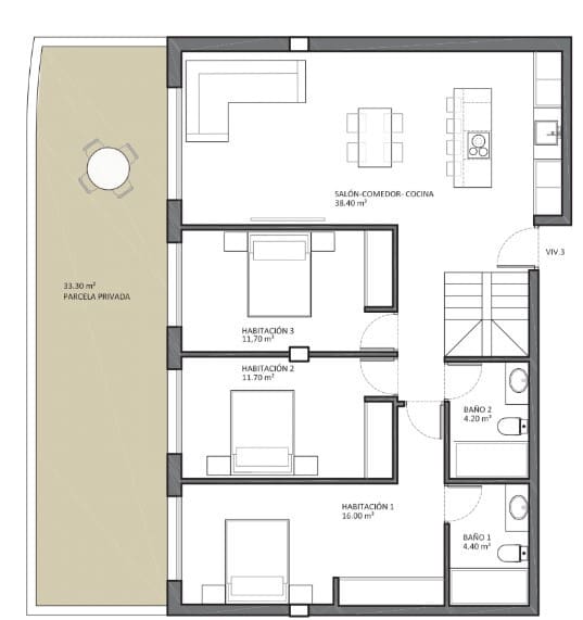 3 bedroom Apartment for sale in San Juan de Alicante / Sant Joan d'Alacant with pool - € 470,444 (Ref: 8738557)
