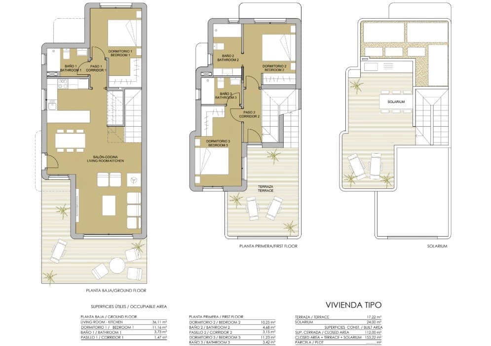 3 soveværelse Villa til salg i Pilar de la Horadada med swimmingpool - € 499.000 (Ref: 8744492)