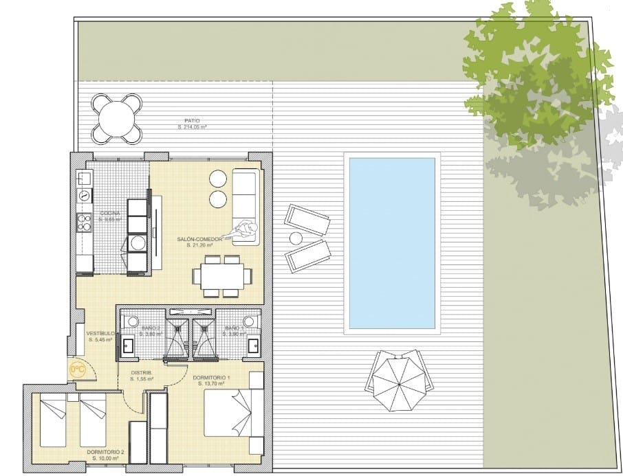 2 bedroom Apartment for sale in Finestrat with pool - € 350,000 (Ref: 8760852)