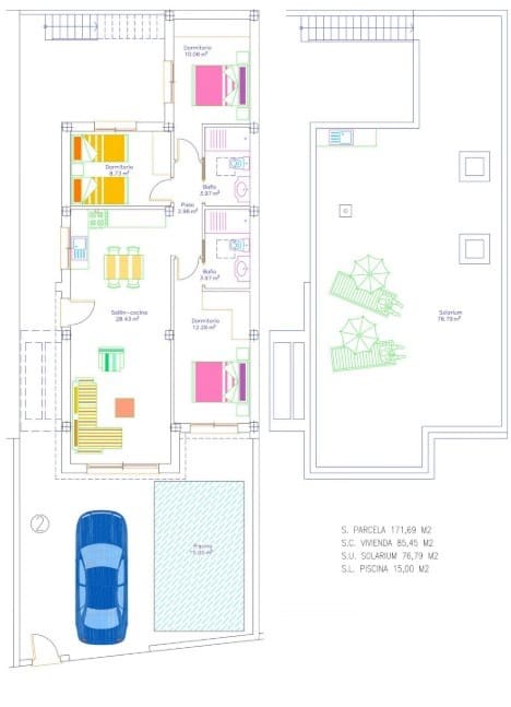 3 soverom Villa til salgs i San Javier med svømmebasseng - € 299 900 (Ref: 8769126)