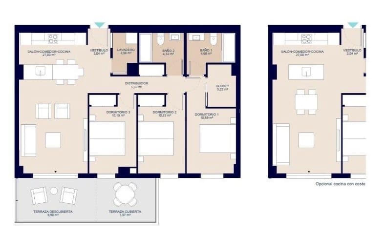 3 bedroom Apartment for sale in La Villajoyosa / Vila Joiosa with pool - € 380,000 (Ref: 8774130)