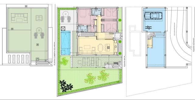 3 chambre Villa/Maison à vendre à Parque Acuático - Sector 25, Torrevieja avec piscine - 595 000 € (Ref: 8776879)