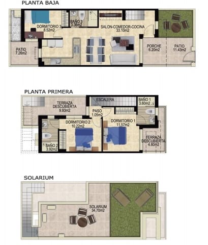3 slaapkamer Huis te koop in Vistabella, Orihuela met zwembad - € 299.000 (Ref: 8820471)