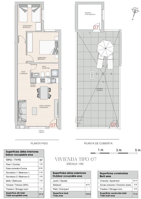 2 soverom Penthouse til salgs i Hondon de las Nieves med svømmebasseng - € 136 900 (Ref: 8824343)