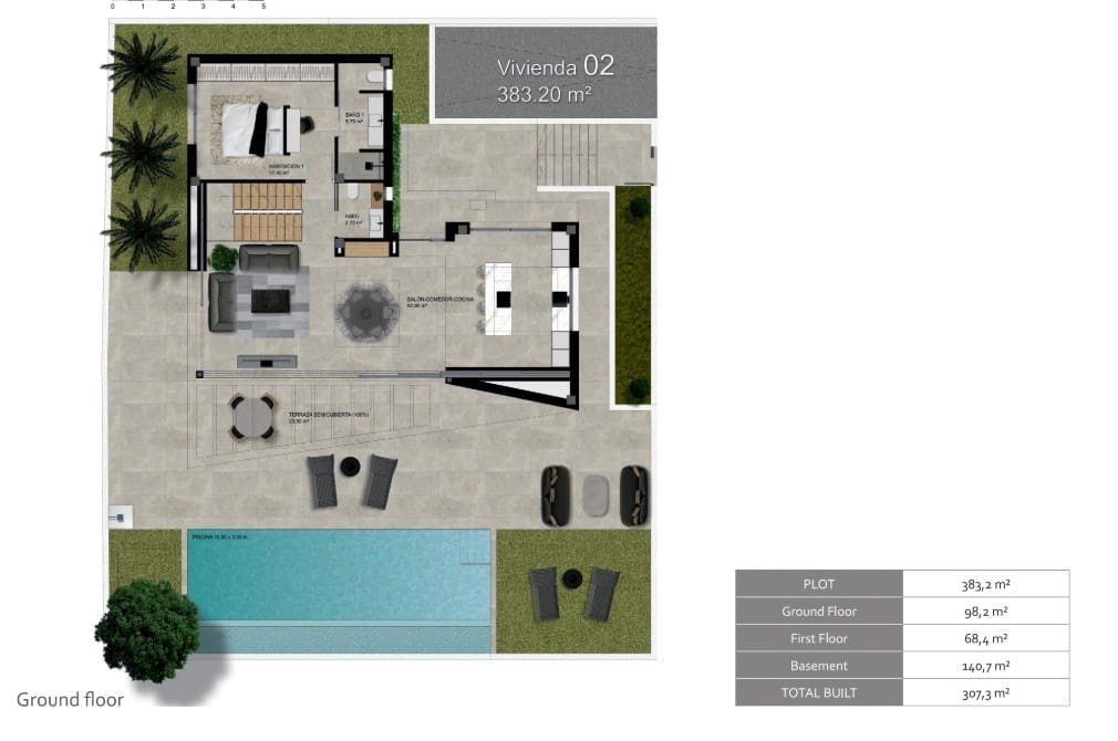 3 soveværelse Villa til salg i Polop med swimmingpool - € 725.000 (Ref: 8839337)