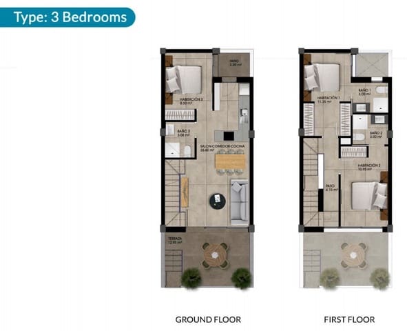 2 sovrum Hus till salu i Dolores med pool - 259 000 € (Ref: 8839943)