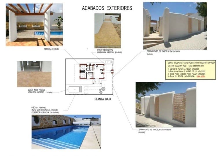 3 bedroom Villa for sale in Polop with pool - € 468,000 (Ref: 8845925)