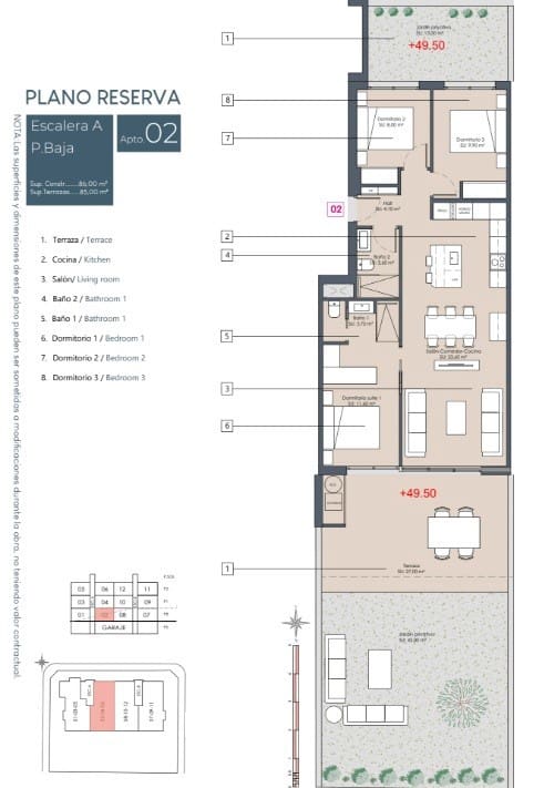 3 bedroom Apartment for sale in Benijofar with pool - € 349,900 (Ref: 8863652)