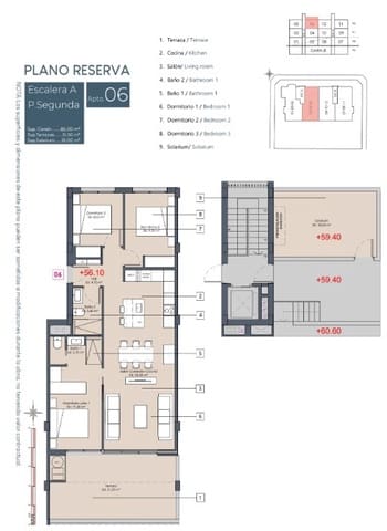 3 soveværelse Penthouse til salg i Benijófar med swimmingpool - € 399.900 (Ref: 8863654)