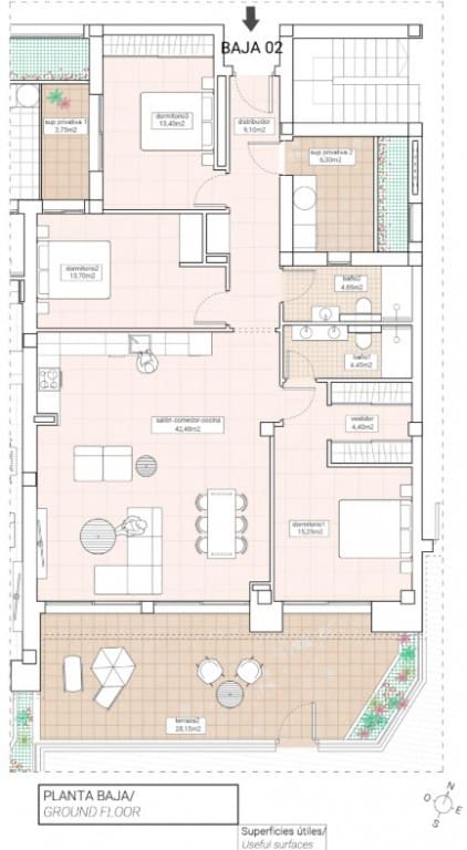 3 makuuhuone Huoneisto myytävänä paikassa Hondon de las Nieves mukana uima-altaan - 305 000 € (Ref: 8868293)