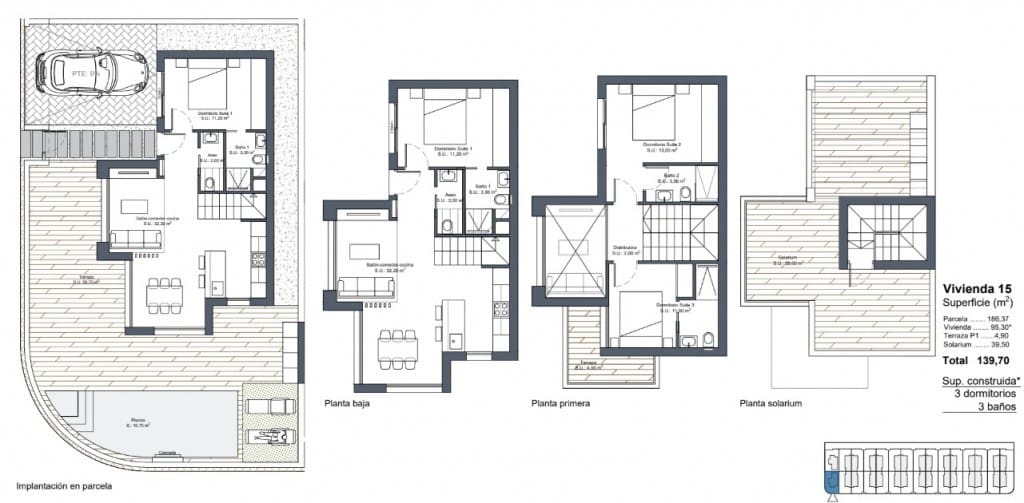 3 bedroom Villa for sale in Ciudad Quesada with pool - € 499,999 (Ref: 8897319)