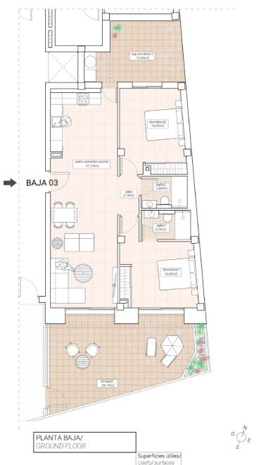 2 sypialnia Apartament na sprzedaż w Hondon de las Nieves z basenem - 240 000 € (Ref: 8912003)