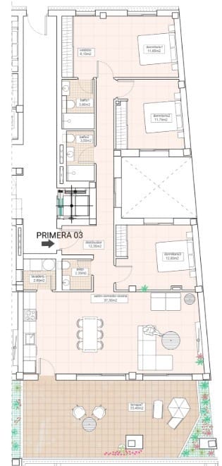 3 chambre Appartement à vendre à Hondon de las Nieves avec piscine - 280 000 € (Ref: 8912005)