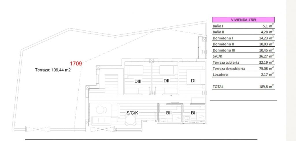 3 chambre Penthouse à vendre à San Miguel de Salinas avec piscine - 329 990 € (Ref: 8937941)