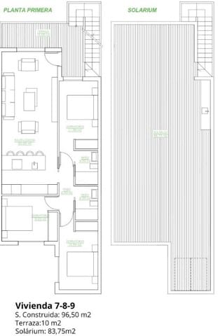 3 camera da letto Attico in vendita in San Pedro del Pinatar ciudad, San Pedro del Pinatar con piscina - 299.900 € (Rif: 8947537)