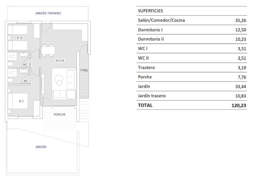 2 bedroom Apartment for sale in San Miguel de Salinas with pool - € 199,900 (Ref: 8966806)