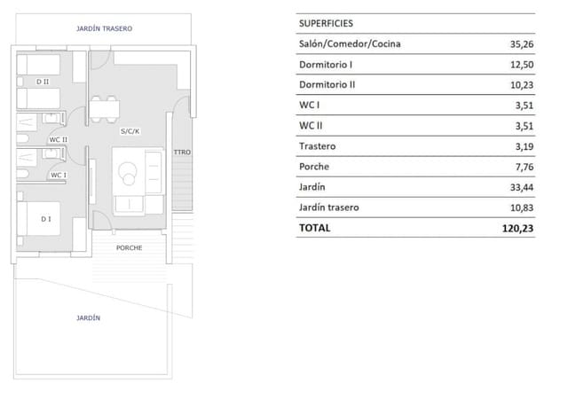 2 chambre Appartement à vendre à San Miguel de Salinas avec piscine - 199 900 € (Ref: 8966806)