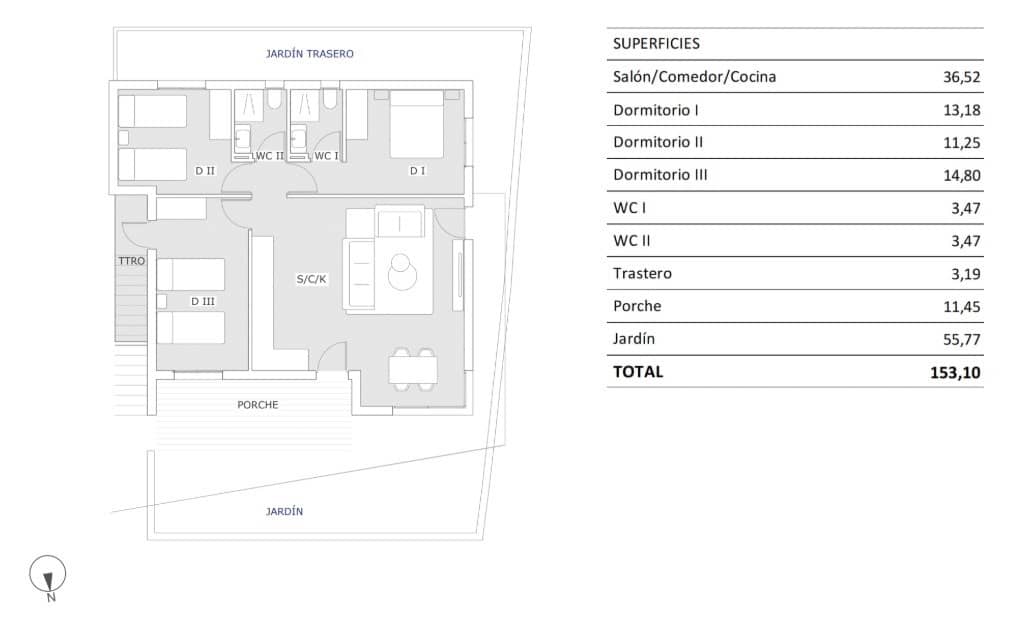 3 bedroom Apartment for sale in San Miguel de Salinas with pool - € 249,900 (Ref: 8966808)