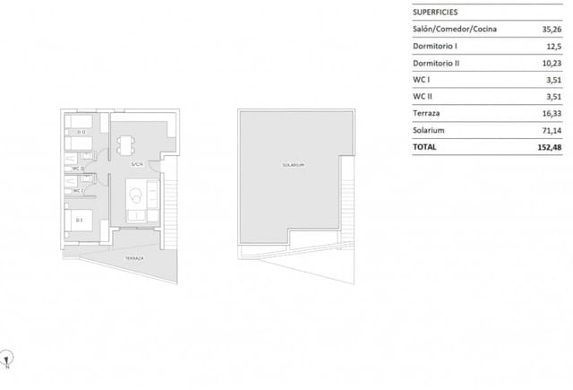 2 soverom Penthouse til salgs i San Miguel de Salinas med svømmebasseng - € 224 900 (Ref: 8967028)