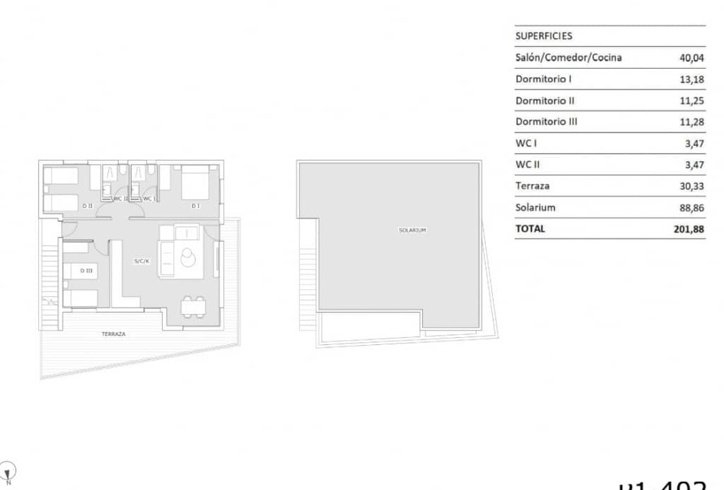 3 slaapkamer Penthouse te koop in San Miguel de Salinas met zwembad - € 264.900 (Ref: 8967029)