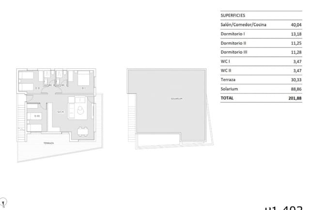 3 slaapkamer Penthouse te koop in San Miguel de Salinas met zwembad - € 264.900 (Ref: 8967029)