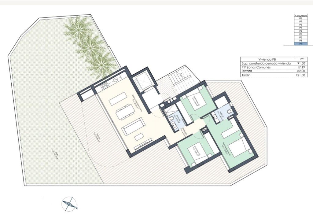 3 quarto Apartamento para venda em Guardamar del Segura com piscina - 386 000 € (Ref: 8971260)