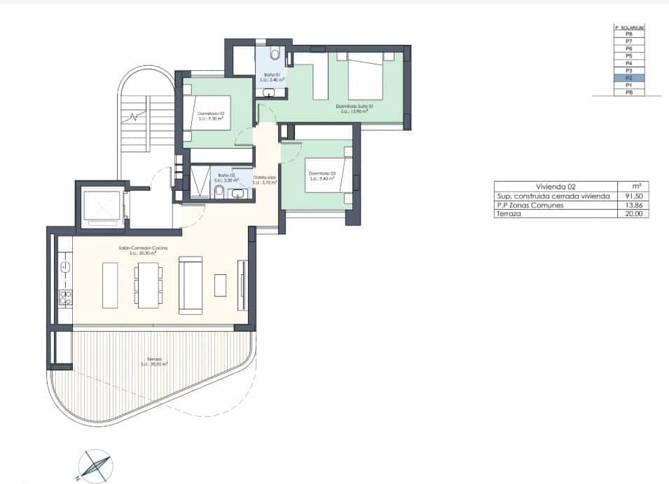 3 quarto Apartamento para venda em Guardamar del Segura com piscina - 345 000 € (Ref: 8971261)